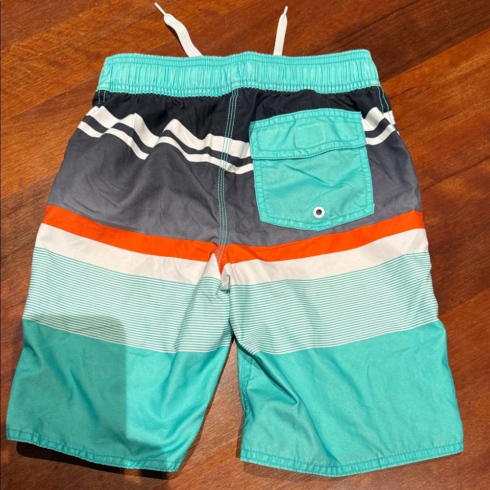 Old Navy Kids Swim Shorts - Teal, Orange, Gray, White